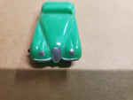 VTG PLASTIC TOOTSIE TOY GREEN JAGUAR XK CONVERTIBLE RACE CAR CHICAGO 24 USA