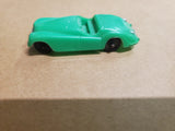 VTG PLASTIC TOOTSIE TOY GREEN JAGUAR XK CONVERTIBLE RACE CAR CHICAGO 24 USA