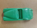 VTG PLASTIC TOOTSIE TOY GREEN JAGUAR XK CONVERTIBLE RACE CAR CHICAGO 24 USA
