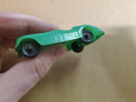 VTG PLASTIC TOOTSIE TOY GREEN JAGUAR XK CONVERTIBLE RACE CAR CHICAGO 24 USA