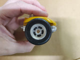 Vtg 1971 Structo USA Weird Wheels 2-Wheeler Yellow Chrome Hot Rod Metal Diecast