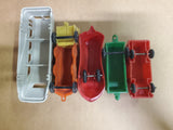 VTG LOT OF 5 PLASTIC TOYS BY SUPERIOR, ACME & OTHERS-TRAIN, TRUCK, BUS, TRAILERS