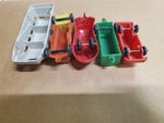 VTG LOT OF 5 PLASTIC TOYS BY SUPERIOR, ACME & OTHERS-TRAIN, TRUCK, BUS, TRAILERS