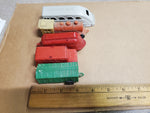 VTG LOT OF 5 PLASTIC TOYS BY SUPERIOR, ACME & OTHERS-TRAIN, TRUCK, BUS, TRAILERS
