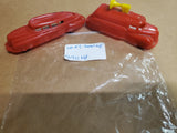 VINTAGE PAIR PLASTIC THOMAS TOYS AIRLINE LIMOUSINE AND FIRE TRUCK WITH SIREN