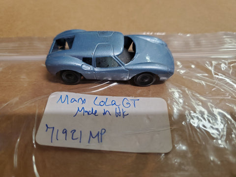 Vtg  Marx Teal Blue? Diecast Lola GT Race Car Hong Kong Collectible