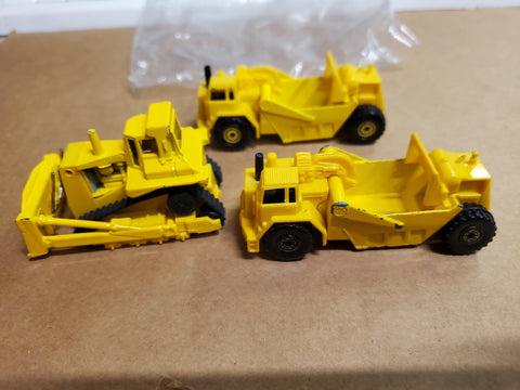Vtg Hot Wheels Construction Vehicles 1979 & 1986 Mattel Front Loader Caterpillar