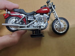 Maisto Diecast Red Harley-Davidson Toy Motor Cycle Dyna superglide low rider fxd