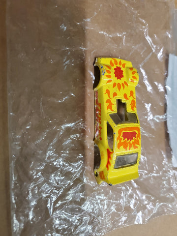 Vintage Kenner Fun-'E' Car No.1027022 1980 1/68 Scale Yellow Racecar Shell Only
