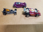 Vtg Lot of 2 Hot Wheels Fangula & #8 Racecar & 1 Matchbox Plymouth Prowler Nice