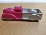 Vtg 1950'S Plastic Renwal Pickup Truck Pink/Silver Yellow Wheels # 62 USA