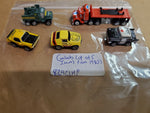 5 Vtg 1980's Galoob Micro Machines Police 557 Car Trans Am 18 Wheeler 499 Danger