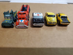 5 Vtg 1980's Galoob Micro Machines Police 557 Car Trans Am 18 Wheeler 499 Danger