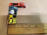 5 Vtg 1980's Galoob Micro Machines Police 557 Car Trans Am 18 Wheeler 499 Danger