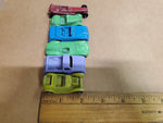 6 Vtg tootsie die cast toy cars lot Jaguar Roadster Mercedes Truck MG Dragster
