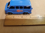 Vtg 1970s Tootsie Toy Blue Cherry Bomb Dodge Van W/ Red/White Decals Diecast USA