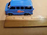 Vtg 1970s Tootsie Toy Blue Cherry Bomb Dodge Van W/ Red/White Decals Diecast USA