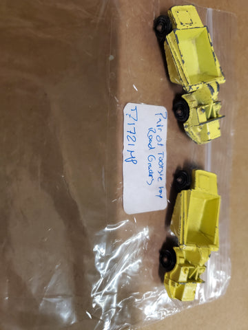 Vtg Tootsie Toy Yellow Earth Movers Construction Vehicles Diecast Chicago