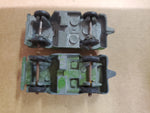 Vtg Pair Of 1950S Willys Army Tootsie Toys Green Jeeps Die-Cast Toy Cars USA