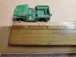 Vtg Pair Of 1950S Willys Army Tootsie Toys Green Jeeps Die-Cast Toy Cars USA