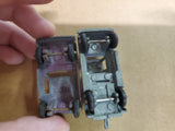 Vtg Monza Red Car & Green Salvage Wrecker Tow Truck Diecast Tootsie Toys