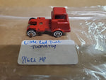 VINTAGE DIECAST RED TRUCK WITH WHITEWALL TIRES VERY COOL