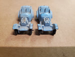 Vtg Pair Tootsie Toys Diecast Robins Egg Blue Hot Rod Roadster T-Bucket