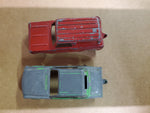 Vintage Tootsie Toys Die-Cast Green Ford Mustang & Red Panel Truck Chicago
