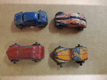 Barclay Car Carrier Toy Slush Cars 1950's Vtg Metal Wheels Set USA Lot