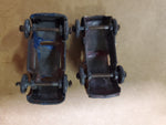 Barclay Car Carrier Toy Slush Cars 1950's Vtg Metal Wheels Set USA Lot
