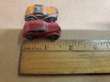 Barclay Car Carrier Toy Slush Cars 1950's Vtg Metal Wheels Set USA Lot