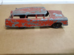 Vtg Red Tootsie Toy Ford Country Sedan Chicago 24 USA P-10296 W/Trailer Hitch