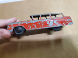 Vtg Red Tootsie Toy Ford Country Sedan Chicago 24 USA P-10296 W/Trailer Hitch