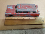 Vtg Red Tootsie Toy Ford Country Sedan Chicago 24 USA P-10296 W/Trailer Hitch