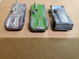 Vtg Lot Of 3 Tootsie Toys 2 Jaguars & 1 Ford GT Diecast Toy Car Collectibles