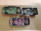 Vtg Lot Of 3 Tootsie Toys 2 Jaguars & 1 Ford GT Diecast Toy Car Collectibles
