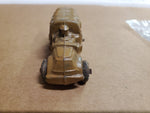 Vtg Manoli Die- Cast Slush Military Truck 1930S Toy Rubber Wheel Orig Survivor!