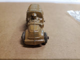 Vtg Manoli Die- Cast Slush Military Truck 1930S Toy Rubber Wheel Orig Survivor!