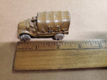 Vtg Manoli Die- Cast Slush Military Truck 1930S Toy Rubber Wheel Orig Survivor!