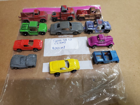 11 Vtg Tootsie Toy Die Cast Models Ford Vicky Ferrari Chevy Corvette Side Step