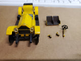 Vtg Gowland & Gowland Yellow Plastic Stutz Bearcat 1914 Model Car Parts/Repair