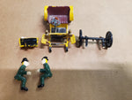Vtg Circa 1950's Revell Action Miniature Plastic Yellow Model Car W/ Driver Ford