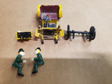Vtg Circa 1950's Revell Action Miniature Plastic Yellow Model Car W/ Driver Ford