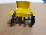 Vtg Circa 1950's Revell Action Miniature Plastic Yellow Model Car W/ Driver Ford