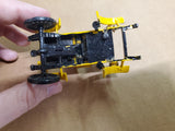 Vtg Circa 1950's Revell Action Miniature Plastic Yellow Model Car W/ Driver Ford