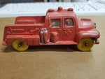 Vintage Original AUBURN? SUN? Hard Rubber Rescue Fire Truck Good Used Condition!