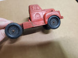 Vintage Original *Auburn Rubber Toy Semi Truck Dual Wheel *1940s Good Condition!
