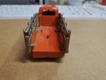 Vtg Hubley Kiddie Toy Stake Side Orange Pick Up Truck #460 Die Cast Orig Paint