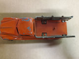 Vtg Hubley Kiddie Toy Stake Side Orange Pick Up Truck #460 Die Cast Orig Paint