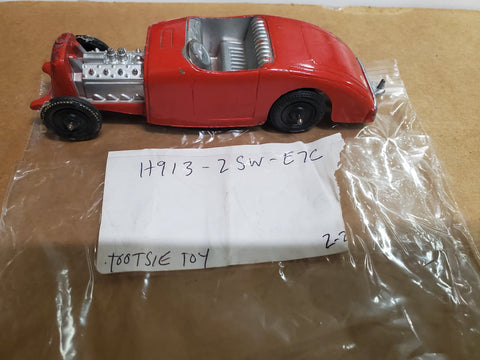 Vintage Tootsie Toy Metal Toy Car Vintage Nice Red Paint Collectible Rare